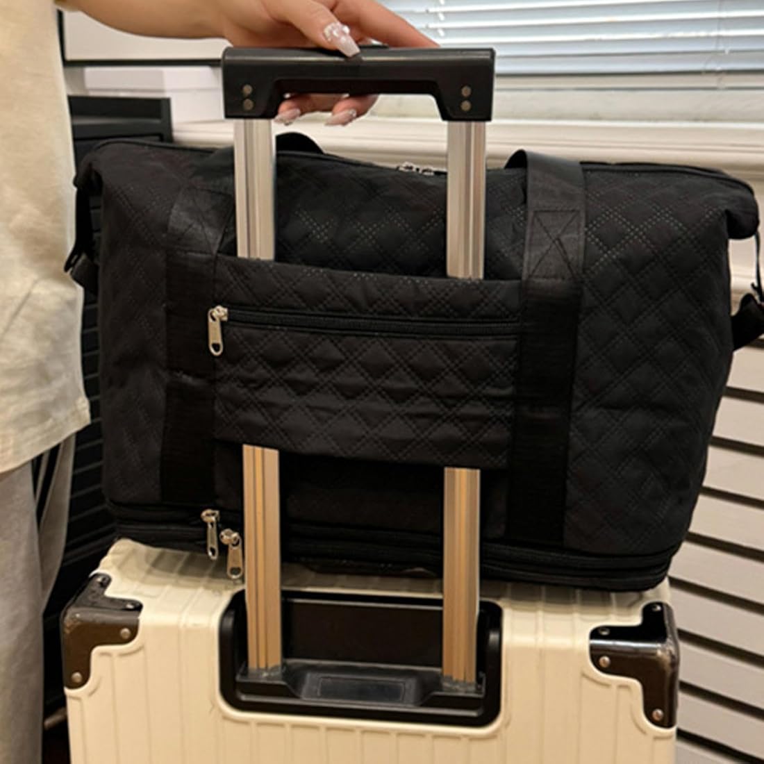 Foldable Large Capacity Travel Bag, New Expandable Large Handbag, Universal Wheel Business Travel Bag Foldable Large Capacity Travel Bag, New Expandable Large Handbag, Universal Wheel Business Travel Bag